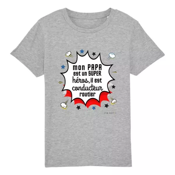 T-shirt - Mon papa est un super heros